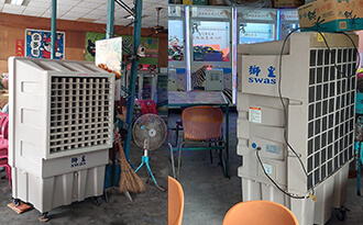 釣蝦場必備！水冷扇降溫增加空氣流通效果顯著